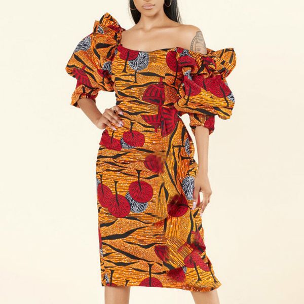 women vintage printed dresses off shoulder short lantern sleeves high waist floral retro party fashion slim bodycon tight robes 210416, Black;gray
women vintage printed dresses off shoulder short lantern sleeves high waist floral retro party fashion slim bodycon tight robes 210416, Black;gray