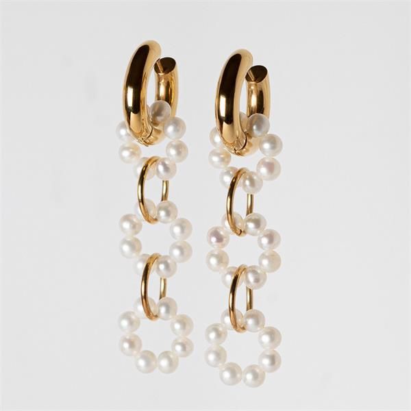 trendy with natural baroque fresh water pearl hoop, feminine temperament, net red light luxury high-grade earrings, personality and fashion, Golden;silver
trendy with natural baroque fresh water pearl hoop, feminine temperament, net red light luxury high-grade earrings, personality and fashion, Golden;silver