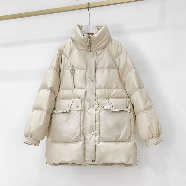 Women's Down & Parkas Women Winter Fashion White Duck Outwears Female Mid-long Stand Collar Jackets Ladies Loose Warm Overcoats D130 8M9I, Black
Women's Down & Parkas Women Winter Fashion White Duck Outwears Female Mid-long Stand Collar Jackets Ladies Loose Warm Overcoats D130 8M9I, Black