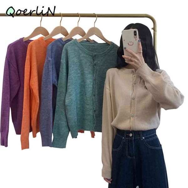 qoerlin single-breasted button cardigans women sweaters thickened autumn sweater coat loose casual outwear sweater jacket 210416, White;black
qoerlin single-breasted button cardigans women sweaters thickened autumn sweater coat loose casual outwear sweater jacket 210416, White;black