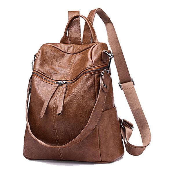 vintage leather pu backpack purse for women ladies brown crossbody bag school book bags for girls rucksack anti-theft backpack
vintage leather pu backpack purse for women ladies brown crossbody bag school book bags for girls rucksack anti-theft backpack