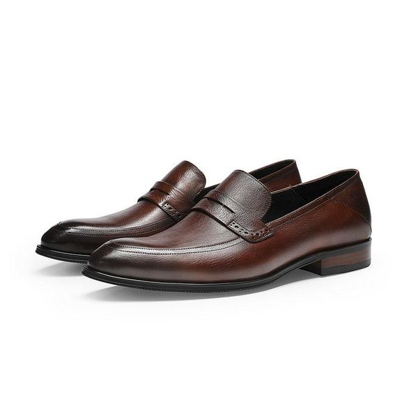dress shoes hand polishing business formal men slip on oxford genuine leather wedding party office c08, Black
dress shoes hand polishing business formal men slip on oxford genuine leather wedding party office c08, Black