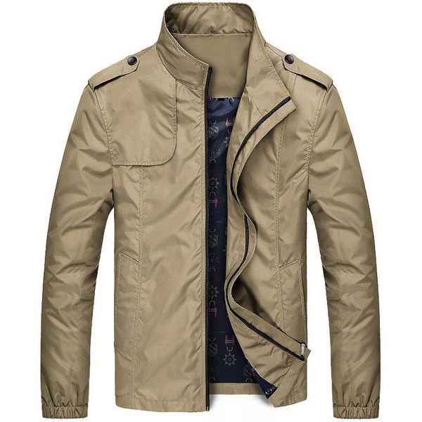 men's jackets nice spring autumn sportswear jacket male stand zipper slim fit men casual mens and coats overcoat, Black;brown
men's jackets nice spring autumn sportswear jacket male stand zipper slim fit men casual mens and coats overcoat, Black;brown