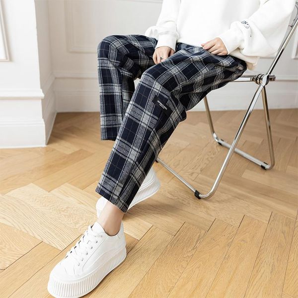 women's pants & capris plaid female little autumn/winter 2021 han edition feet slacks loose thin elastic waist haroun, Black;white
women's pants & capris plaid female little autumn/winter 2021 han edition feet slacks loose thin elastic waist haroun, Black;white