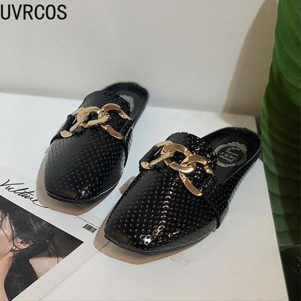 spring baotou women's slippers fashionable versatile comfortable breathable and metal buckle on the shoe, Black
spring baotou women's slippers fashionable versatile comfortable breathable and metal buckle on the shoe, Black