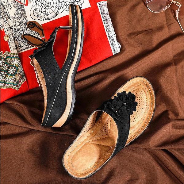 sandals women soft bottom wedges shoes for summer heels flip flops flower platform sandalias mujer wedge heel slippers s1e2, Black
sandals women soft bottom wedges shoes for summer heels flip flops flower platform sandalias mujer wedge heel slippers s1e2, Black