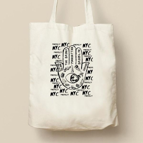 storage bags protect nyc canvas bag hamsa tote latina a good luck charm to york city shopping fashion handbag
storage bags protect nyc canvas bag hamsa tote latina a good luck charm to york city shopping fashion handbag