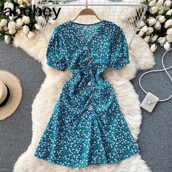 women korean floral dress sweet puff sleeve v neck ruffle a-line dresses summer bohemian print vacation short sundress 210715, Black;gray
women korean floral dress sweet puff sleeve v neck ruffle a-line dresses summer bohemian print vacation short sundress 210715, Black;gray