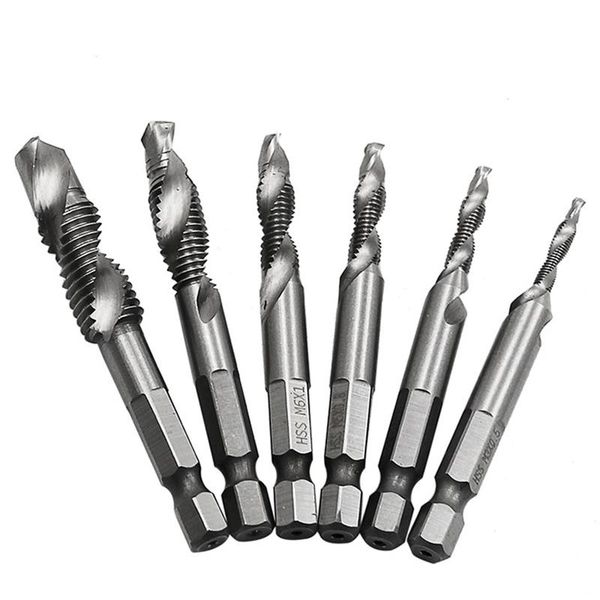 hand tools 1pcs m3-m10 screw tap drill bits hex shank metric titanium plated hss thread machine compound countersink deburr
hand tools 1pcs m3-m10 screw tap drill bits hex shank metric titanium plated hss thread machine compound countersink deburr
