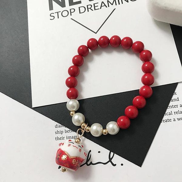 beaded, strands 2021 lucky cat stone beads bracelet bangles simple sweet ceramic bracelets for women girls birthday gift female charm jewelr, Black
beaded, strands 2021 lucky cat stone beads bracelet bangles simple sweet ceramic bracelets for women girls birthday gift female charm jewelr, Black