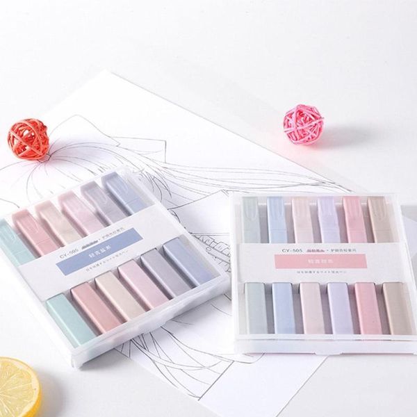 6pcs/set soft tip highlighter light color kawaii marker pen diy handbook po journal fluorescent student stationery highlighters, Black;red
6pcs/set soft tip highlighter light color kawaii marker pen diy handbook po journal fluorescent student stationery highlighters, Black;red