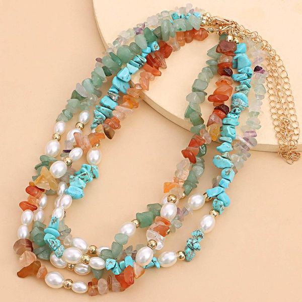 chokers bohemian natural stone bead choker necklaces fashion imitation pearl handmade collar beach party jewelry gift, Golden;silver
chokers bohemian natural stone bead choker necklaces fashion imitation pearl handmade collar beach party jewelry gift, Golden;silver