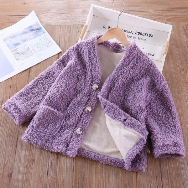 jackets girls' purple lamb fluffy coat plus velvet thickening warm little winter corduroy jacket girls outerwear coats clothing, Blue;gray
jackets girls' purple lamb fluffy coat plus velvet thickening warm little winter corduroy jacket girls outerwear coats clothing, Blue;gray