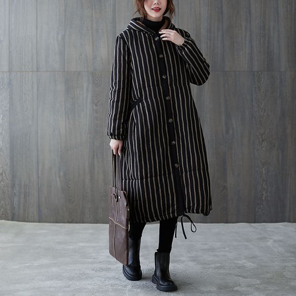 women's fur & faux striped hooded parkas button long sleeve fleece coats winter new pockets warm vintage 25jf, Black
women's fur & faux striped hooded parkas button long sleeve fleece coats winter new pockets warm vintage 25jf, Black