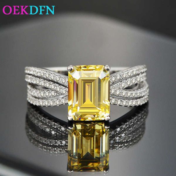 oekdfn trendy s925 sterling silver ring for women 7*9mm high carbon diamond citrine gemstone wedding jewelry enagement rings, Golden;silver
oekdfn trendy s925 sterling silver ring for women 7*9mm high carbon diamond citrine gemstone wedding jewelry enagement rings, Golden;silver