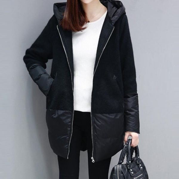 women's jackets fashion autumn winter coat jacket womens casual long sleeve outwear patchwork hoodie mujer chaqueta moletom top, Black;brown
women's jackets fashion autumn winter coat jacket womens casual long sleeve outwear patchwork hoodie mujer chaqueta moletom top, Black;brown