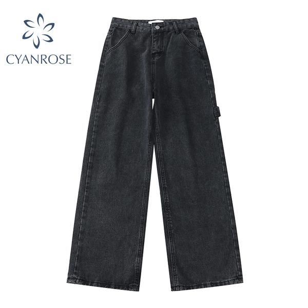 womens high waist jeans casual loose wide leg cargo pants streetwear vintage straight denim pants spring 2021 female jeans, Blue
womens high waist jeans casual loose wide leg cargo pants streetwear vintage straight denim pants spring 2021 female jeans, Blue