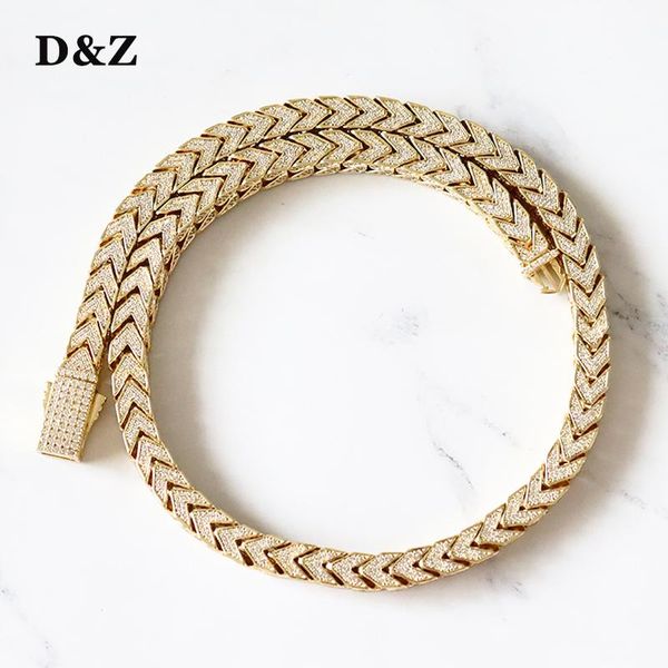 chains d&z 8mm heavy franco cuban link chain spring buckle necklace iced out cz stones with solid back for men hip hop jewelry, Silver
chains d&z 8mm heavy franco cuban link chain spring buckle necklace iced out cz stones with solid back for men hip hop jewelry, Silver