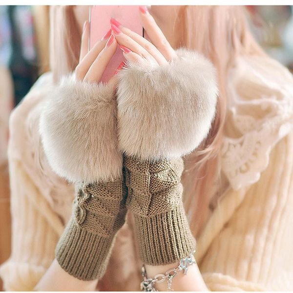 fingerless gloves 1pair fashion women faux fur hand wrist crochet knitted knitting mittens winter autumn warmer, Blue;gray
fingerless gloves 1pair fashion women faux fur hand wrist crochet knitted knitting mittens winter autumn warmer, Blue;gray