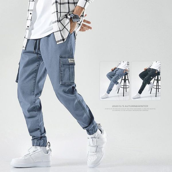 men's jeans plus fat size tooling pants spring autumn sports beamed cargo harlan pocket casual long joggers trousers, Blue
men's jeans plus fat size tooling pants spring autumn sports beamed cargo harlan pocket casual long joggers trousers, Blue