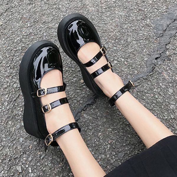 dress shoes lolita ankle-band shoes, double braided buckles, patent leather, low shoes 9133n dnfj, Black
dress shoes lolita ankle-band shoes, double braided buckles, patent leather, low shoes 9133n dnfj, Black