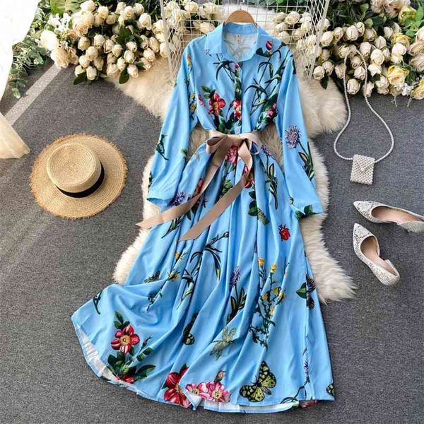 temperament spring fashion maxi vestidos women's lapel tie waist slimming printed dress c298 210507, Black;gray
temperament spring fashion maxi vestidos women's lapel tie waist slimming printed dress c298 210507, Black;gray