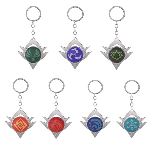 game genshin impact eye of god 7 elements mondstadt liyue harbor logo emblem double sided alloy keychain keyring key chains, Silver
game genshin impact eye of god 7 elements mondstadt liyue harbor logo emblem double sided alloy keychain keyring key chains, Silver