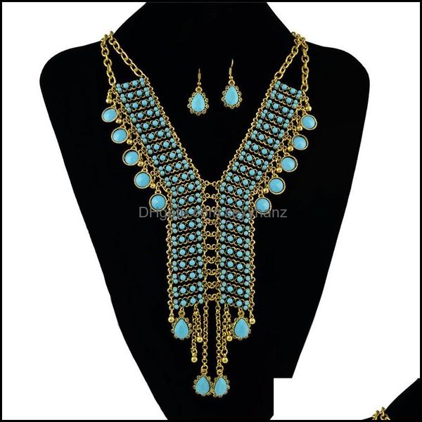 other necklaces & pendants jewelrybohemian golden gold plated chain resins beads crystal pendant necklace earring sets womens wedding gift d, Slivery;golden
other necklaces & pendants jewelrybohemian golden gold plated chain resins beads crystal pendant necklace earring sets womens wedding gift d, Slivery;golden