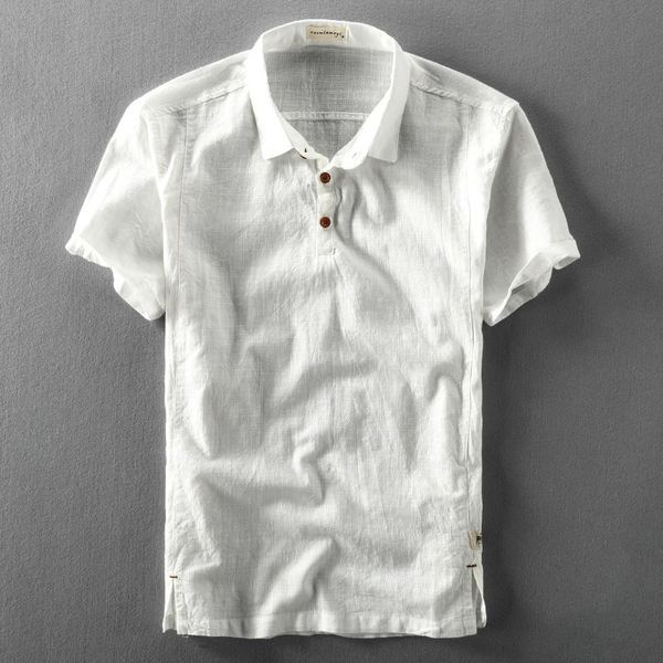 men's short sleeve white gray blue thin summer casual men pullover turn down collar shirts for male polos, White;black
men's short sleeve white gray blue thin summer casual men pullover turn down collar shirts for male polos, White;black