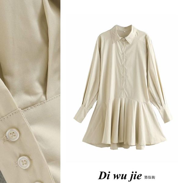 casual dresses lovely ruffles hem one piece shirt dress puff sleeve spring kawaii robe vestido solid color basic, Black;gray
casual dresses lovely ruffles hem one piece shirt dress puff sleeve spring kawaii robe vestido solid color basic, Black;gray