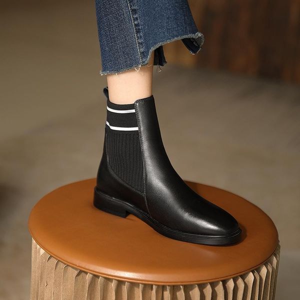 boots qzyerai 2021 autumn winter women modern ankle cow leather casual shoes size34-42 british style, Black
boots qzyerai 2021 autumn winter women modern ankle cow leather casual shoes size34-42 british style, Black