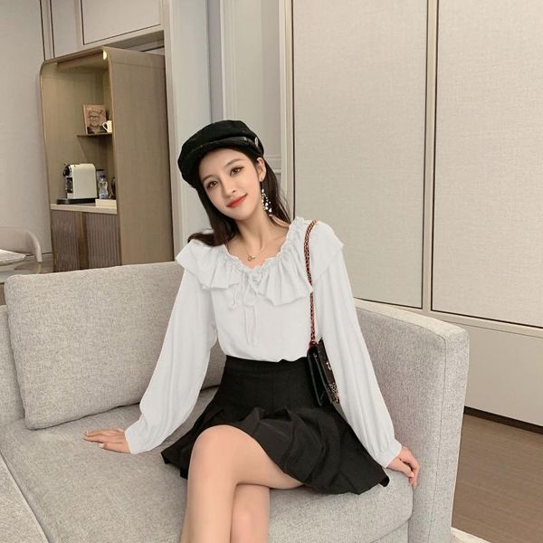 autumn cute women shirts ruffles puff sleeve loose students in a clear blouse shirt white green wine red 89221 women's blouses &
autumn cute women shirts ruffles puff sleeve loose students in a clear blouse shirt white green wine red 89221 women's blouses &