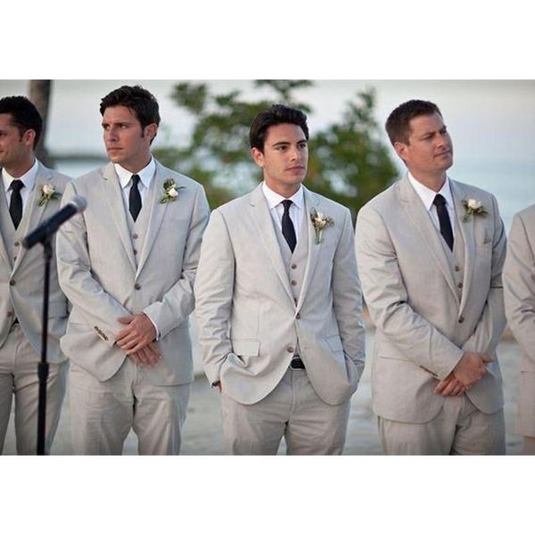 men's suits & blazers custom made grey notch lapel 2 buttons fashion man wedding groomsmen tuxedos 3 pieces men (jacket+pants+vest), White;black
men's suits & blazers custom made grey notch lapel 2 buttons fashion man wedding groomsmen tuxedos 3 pieces men (jacket+pants+vest), White;black