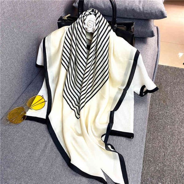 70% off design scarf spring and autumn korean women's simulated silk square 90 mo corrugated printed professional small, Black;purple
70% off design scarf spring and autumn korean women's simulated silk square 90 mo corrugated printed professional small, Black;purple