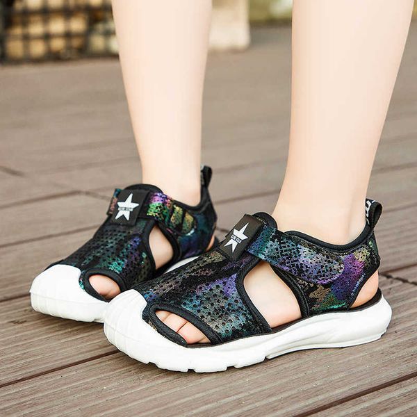 cchildren sports sandals fashion summer girls shoes soft bottom baby princess foot protectionshoes 210713, Black;red
cchildren sports sandals fashion summer girls shoes soft bottom baby princess foot protectionshoes 210713, Black;red