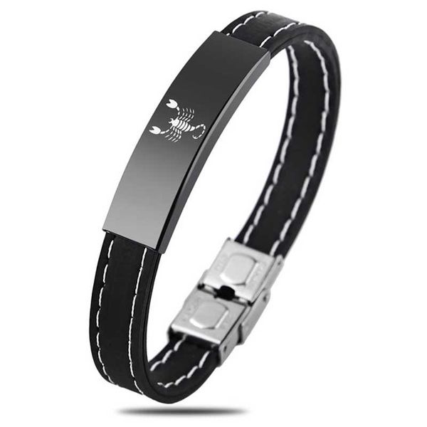 charm bracelets 2021 12 zodiac signs silicone bracelet for men women stainless steel clasps virgo libra scorpio mens wristband, Golden;silver
charm bracelets 2021 12 zodiac signs silicone bracelet for men women stainless steel clasps virgo libra scorpio mens wristband, Golden;silver