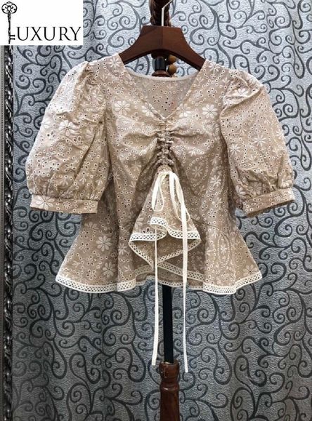 summer 100%cotton 2021 crop women v-neck drawstring front lace patchwork short sleeve casual vintage blouses women's & shirts, White
summer 100%cotton 2021 crop women v-neck drawstring front lace patchwork short sleeve casual vintage blouses women's & shirts, White
