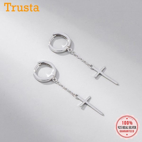 hoop & huggie trustdavis real 925 sterling silver fashion cross chain earring for women wedding party fine s925 jewelry h070, Golden;silver
hoop & huggie trustdavis real 925 sterling silver fashion cross chain earring for women wedding party fine s925 jewelry h070, Golden;silver