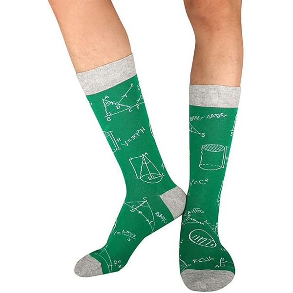 men's socks 1pair math printing portable elastic autumn sweat absorbing outdoor sport middle tube daily men non slip thickened casual, Black
men's socks 1pair math printing portable elastic autumn sweat absorbing outdoor sport middle tube daily men non slip thickened casual, Black