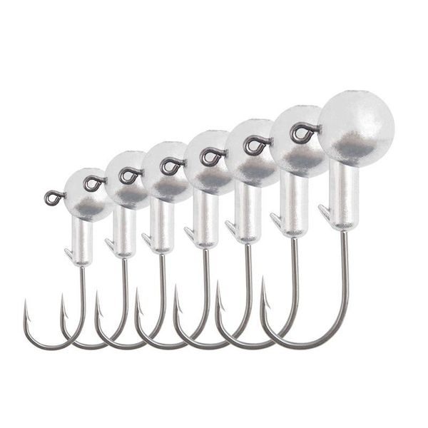 fishing hooks 5pcs lead head jig hook high carbon steel barbed for soft lure bait worm 3.5g 5g 6.5g 10g 14g 19g
fishing hooks 5pcs lead head jig hook high carbon steel barbed for soft lure bait worm 3.5g 5g 6.5g 10g 14g 19g