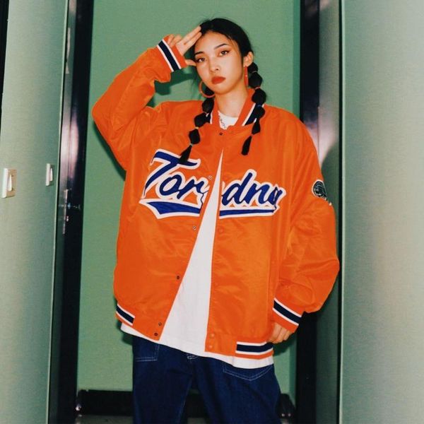 women's jackets 2021 arrival baseball coat bomber jacket brand clothing women spliced autumn spring casual stripe blue orange black, Black;brown
women's jackets 2021 arrival baseball coat bomber jacket brand clothing women spliced autumn spring casual stripe blue orange black, Black;brown