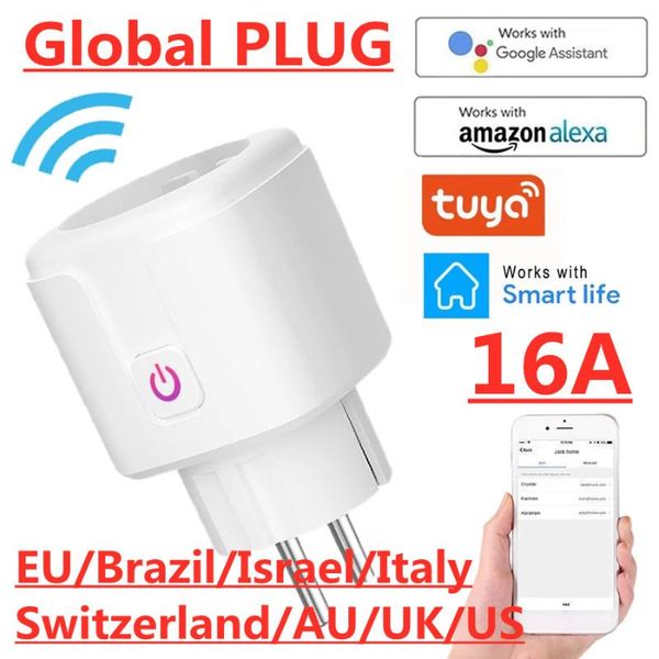 smart power plugs plug wifi socket eu brazil 16a monitor timing function tuya smartlife app control works with alexa google assistant
smart power plugs plug wifi socket eu brazil 16a monitor timing function tuya smartlife app control works with alexa google assistant