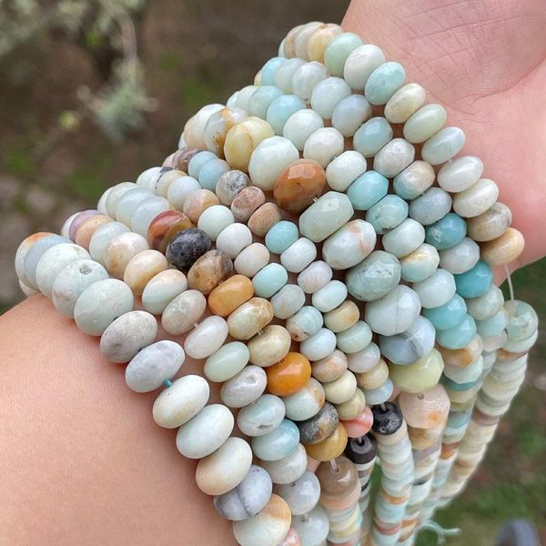 other natural multicolor amazonite rondelle loose stone spacer beads 3x6/4x8mm for diy necklace bracelets earring jewelry making 15"
other natural multicolor amazonite rondelle loose stone spacer beads 3x6/4x8mm for diy necklace bracelets earring jewelry making 15"