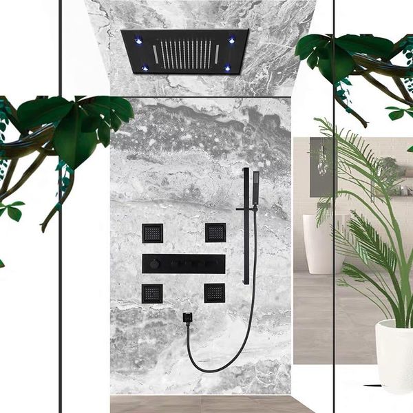 luxury 800*600mm large ceiling thermostatic shower faucet wall mounted matte black brass rainfall waterfall bathroom set sets
luxury 800*600mm large ceiling thermostatic shower faucet wall mounted matte black brass rainfall waterfall bathroom set sets
