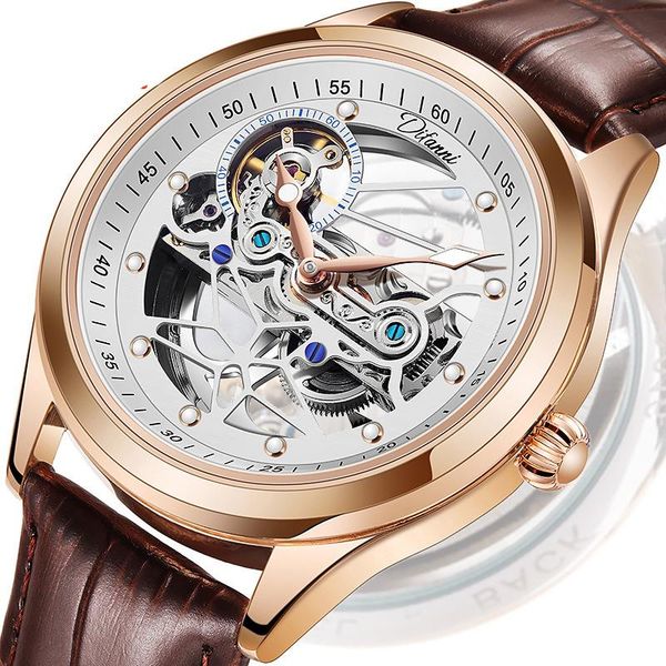 wristwatches men transparent design mechanical watch automatic hollow stainless steel leather belts clock wristwatch skeleton male saati, Slivery;brown
wristwatches men transparent design mechanical watch automatic hollow stainless steel leather belts clock wristwatch skeleton male saati, Slivery;brown