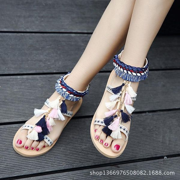 summer shoes women national style sandals taseel 2021 flat female causal t strap fashion high top, Black
summer shoes women national style sandals taseel 2021 flat female causal t strap fashion high top, Black