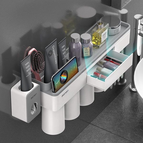 bath accessory set magnetic adsorption toothbrush holder toothpaste dispenser wall mounted storage box multifunction bathroom accessories
bath accessory set magnetic adsorption toothbrush holder toothpaste dispenser wall mounted storage box multifunction bathroom accessories
