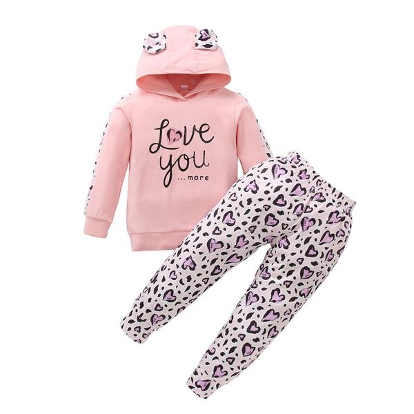 clothing sets 2pcs toddlers girls outfit sweet style letter printing ear decoration long sleeve hooded + heart pants clothes set, White
clothing sets 2pcs toddlers girls outfit sweet style letter printing ear decoration long sleeve hooded + heart pants clothes set, White