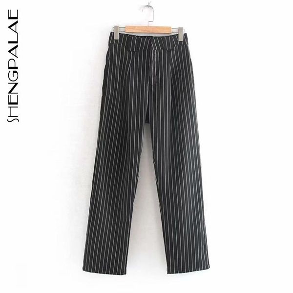 women's pants & capris shengpalae 2021 fashion summer office ladies loose slimming casual straight striped button suit za3887, Black;white
women's pants & capris shengpalae 2021 fashion summer office ladies loose slimming casual straight striped button suit za3887, Black;white
