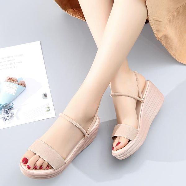 ladies wedge sandals women shoes summer open toe stretch casual height increase dress, Black
ladies wedge sandals women shoes summer open toe stretch casual height increase dress, Black